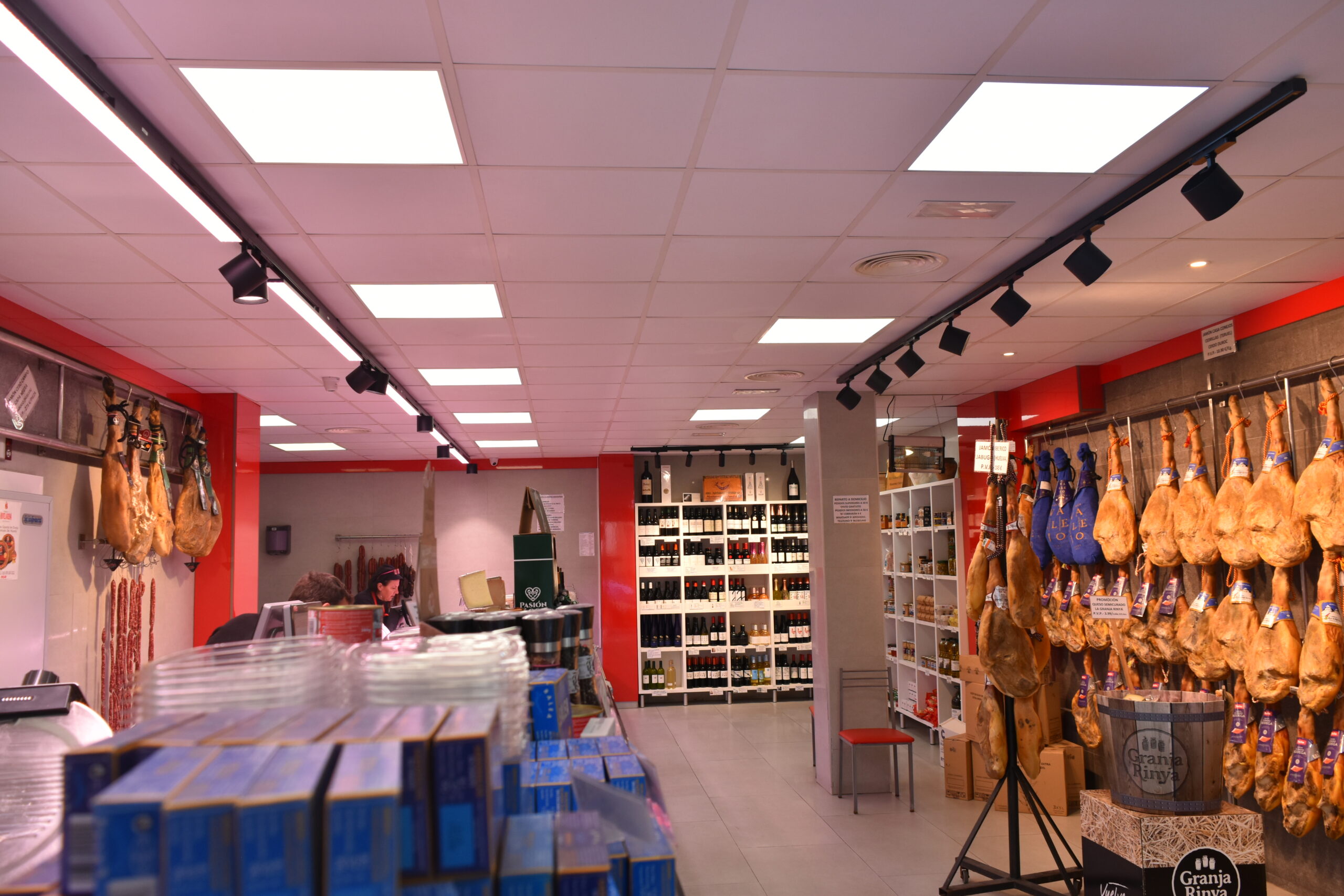 1002 Iluminacion de Carniceria Charcuteria LuzLinea D, EKOtrack Elite, EKOtrack mini