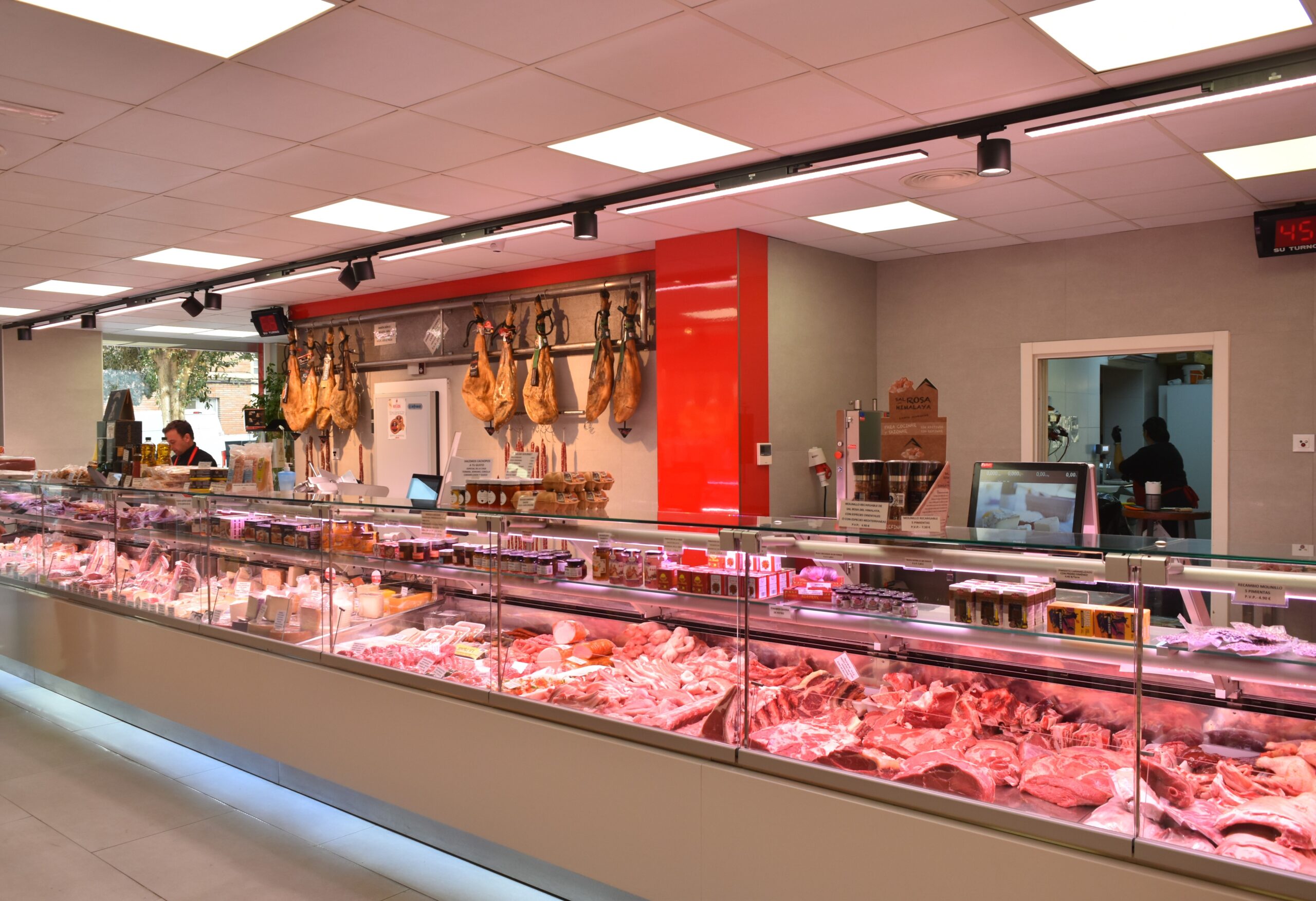 1025 Iluminación de Carniceria con EKOtrack y LuzLinea D e Iluminación vitrina con LuzLinea PCB