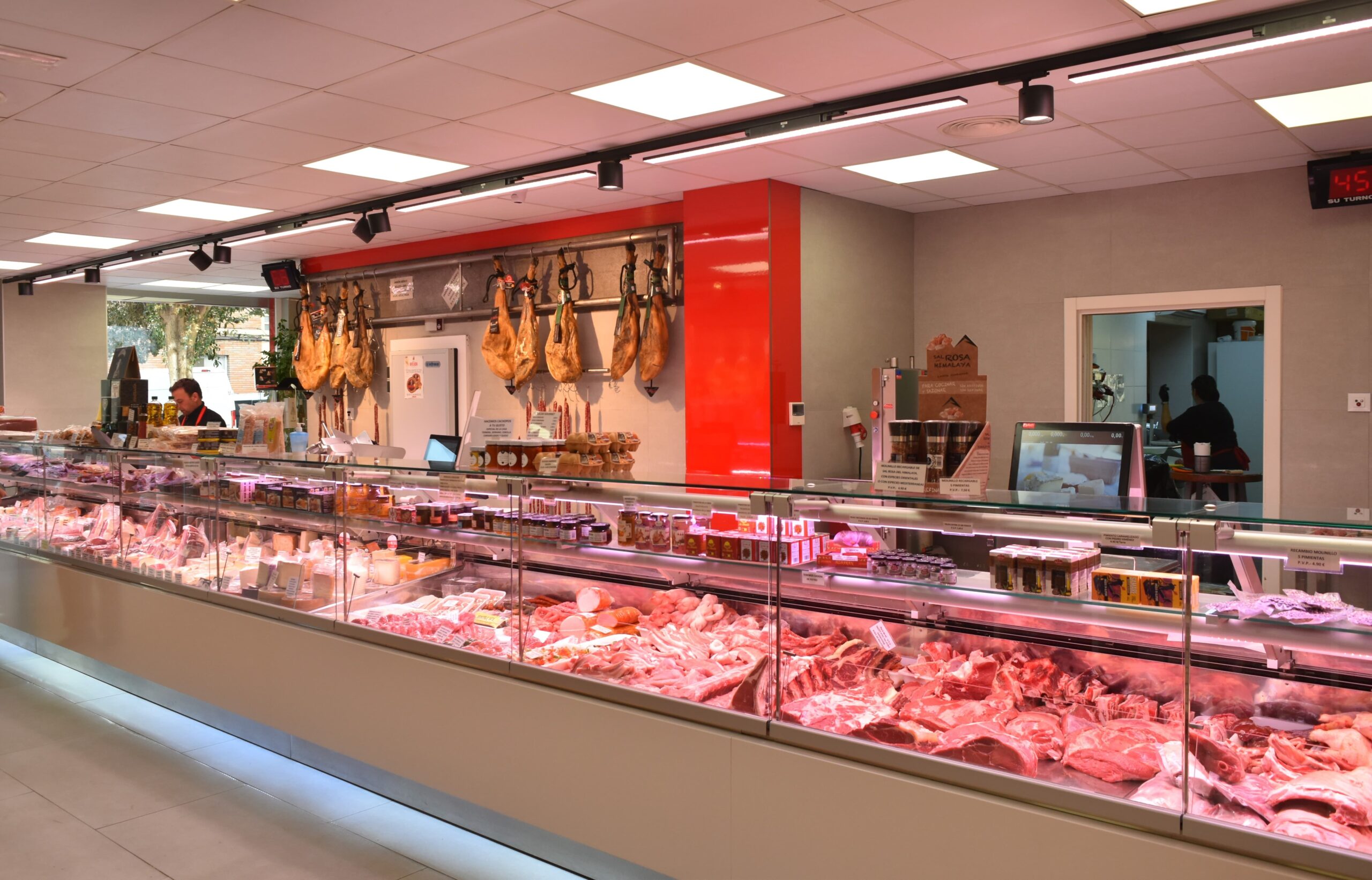 Mostrador de una carnicería