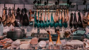 Mostrador charcutería iluminado